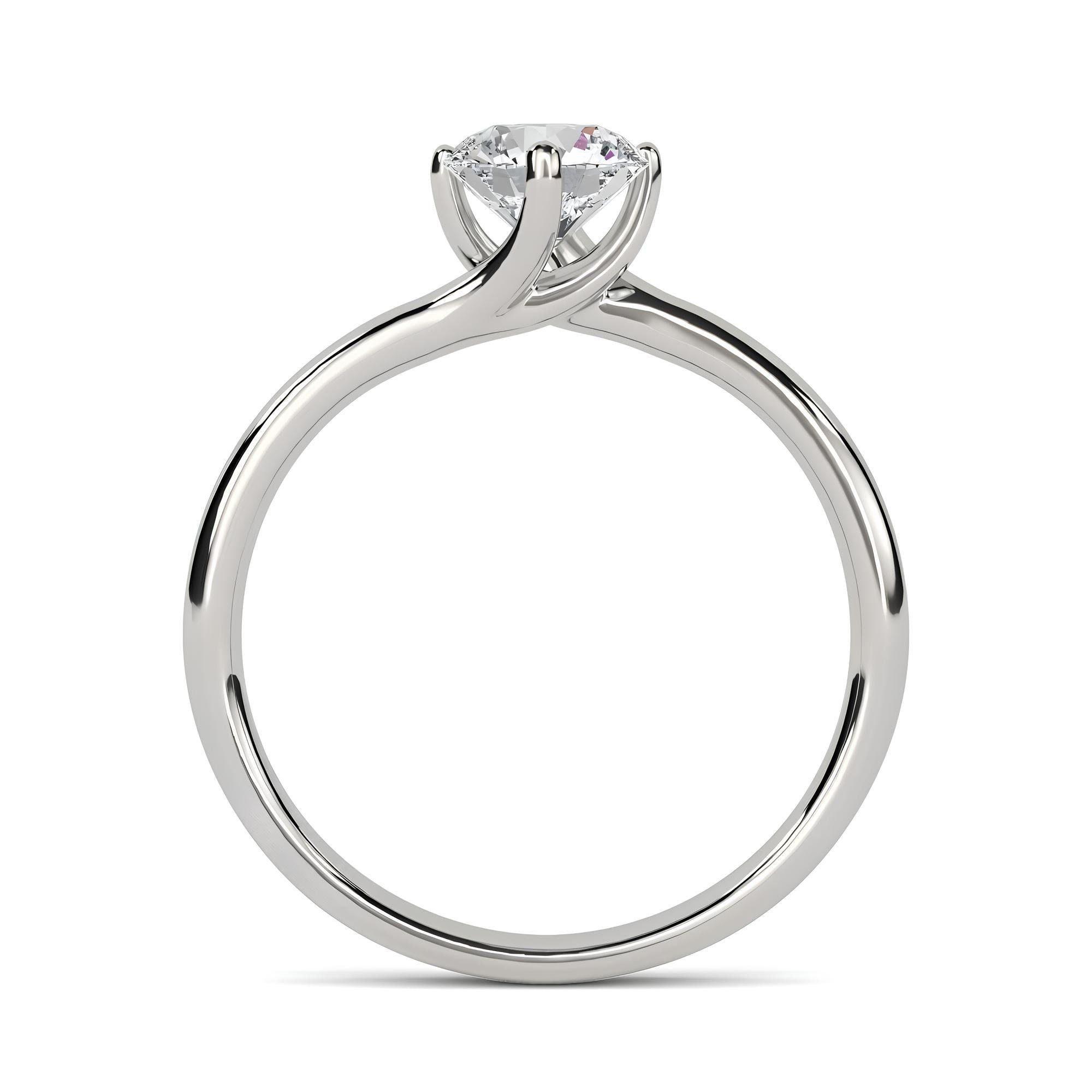 0.25–2.00 CT Round Cut EF VS/SI Lab-Grown Diamond Solitaire Engagement Ring – IGI Certified, Conflict-Free Diamonds in 14K Solid Gold Wedding Ring