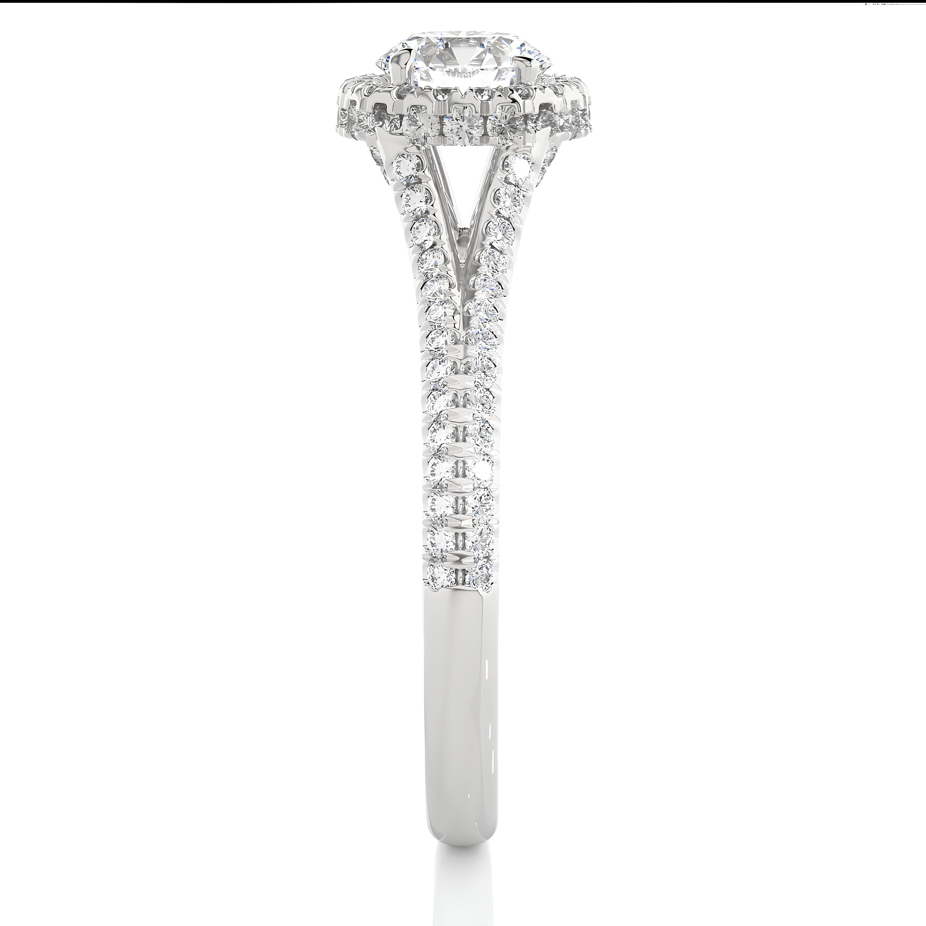 Vintage Wedding Ring 1.00 CT Certified EF VS/SI Lab Grown Diamond Hidden Halo Engagement Ring / 14K Solid Gold Diamond Anniversary Ring / Promise Ring