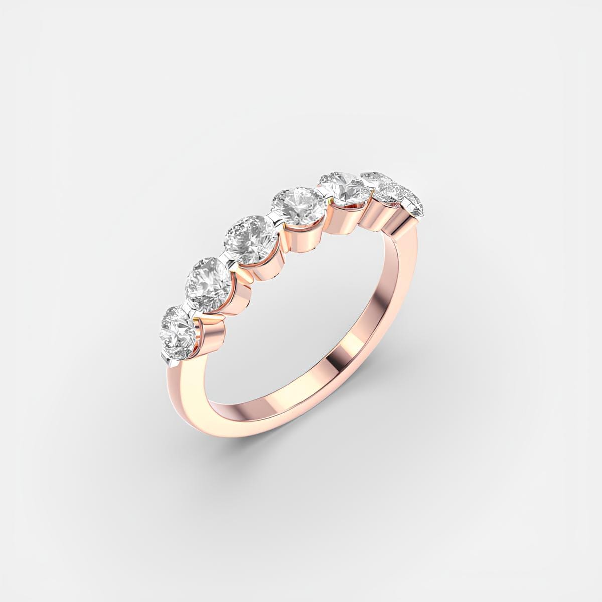 Stackable Round EF VS/SI Lab-Grown Diamond Ring – Elegant Wedding & Engagement Band 14K Gold