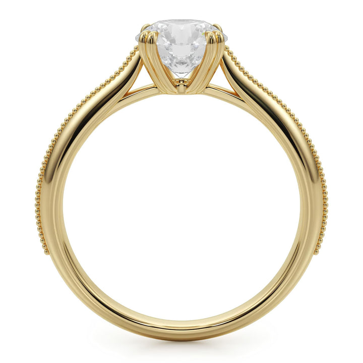 1.00 CT Certified VS/SI Lab Grown Diamond Nordic Gold Wedding Ring (Demi-Fine)