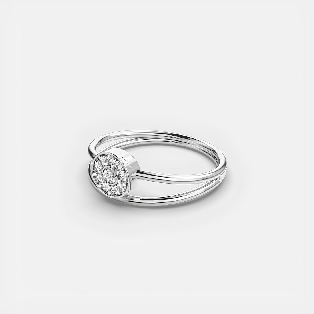 Round Lab Grown Diamond Half Eternity Wedding Band 14K Solid Rose Gold
