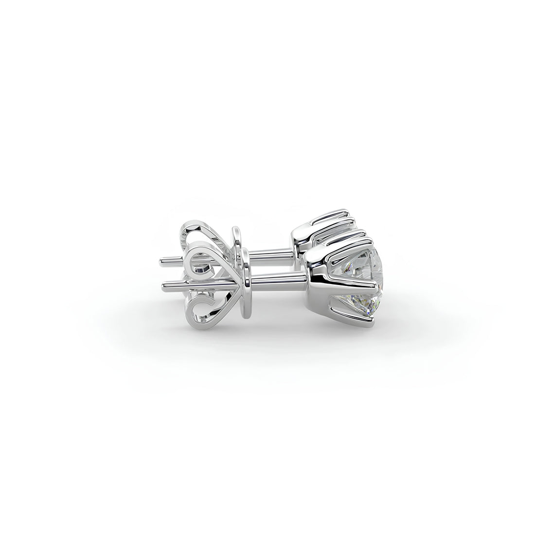 Dazzling Lab Grown Diamond Stud Earrings -Sparkling 6 Prong Round Cut Design,Perfect for Wedding, Engagement,Birthday, and Anniversary Gifts