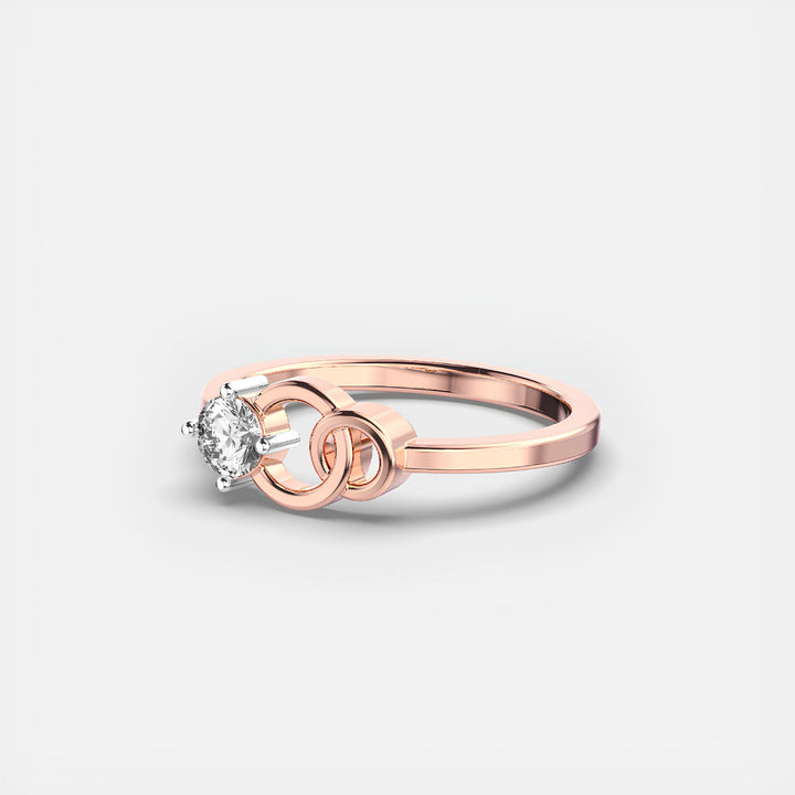 Delicate Round Cut EF VS/SI Lab-Grown Diamond Wedding Band Women’s 14K Solid Gold Diamond Ring