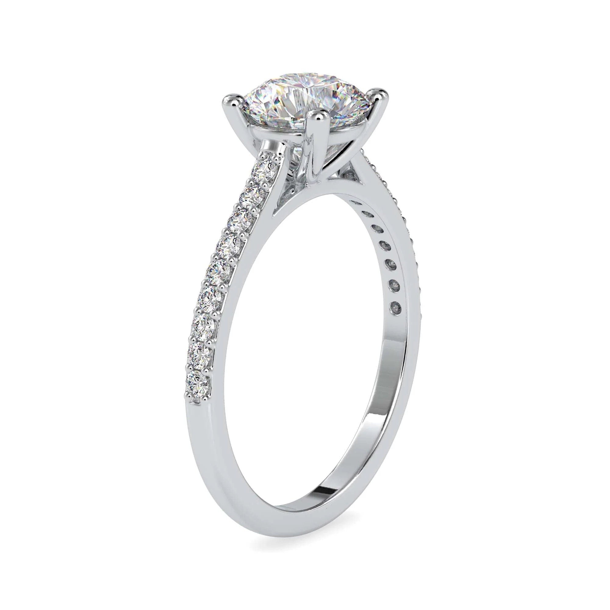 1.37 CT Certified EF VS/SI Lab-Grown Diamond Solitaire Engagement Ring – 14K Real Gold with Conflict-Free Diamonds