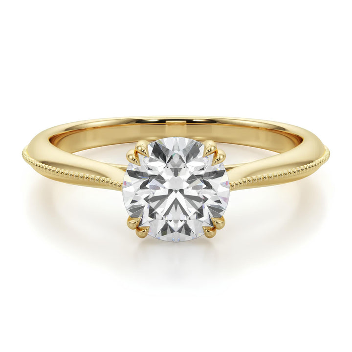 1.00 CT Certified VS/SI Lab Grown Diamond Nordic Gold Wedding Ring (Demi-Fine)