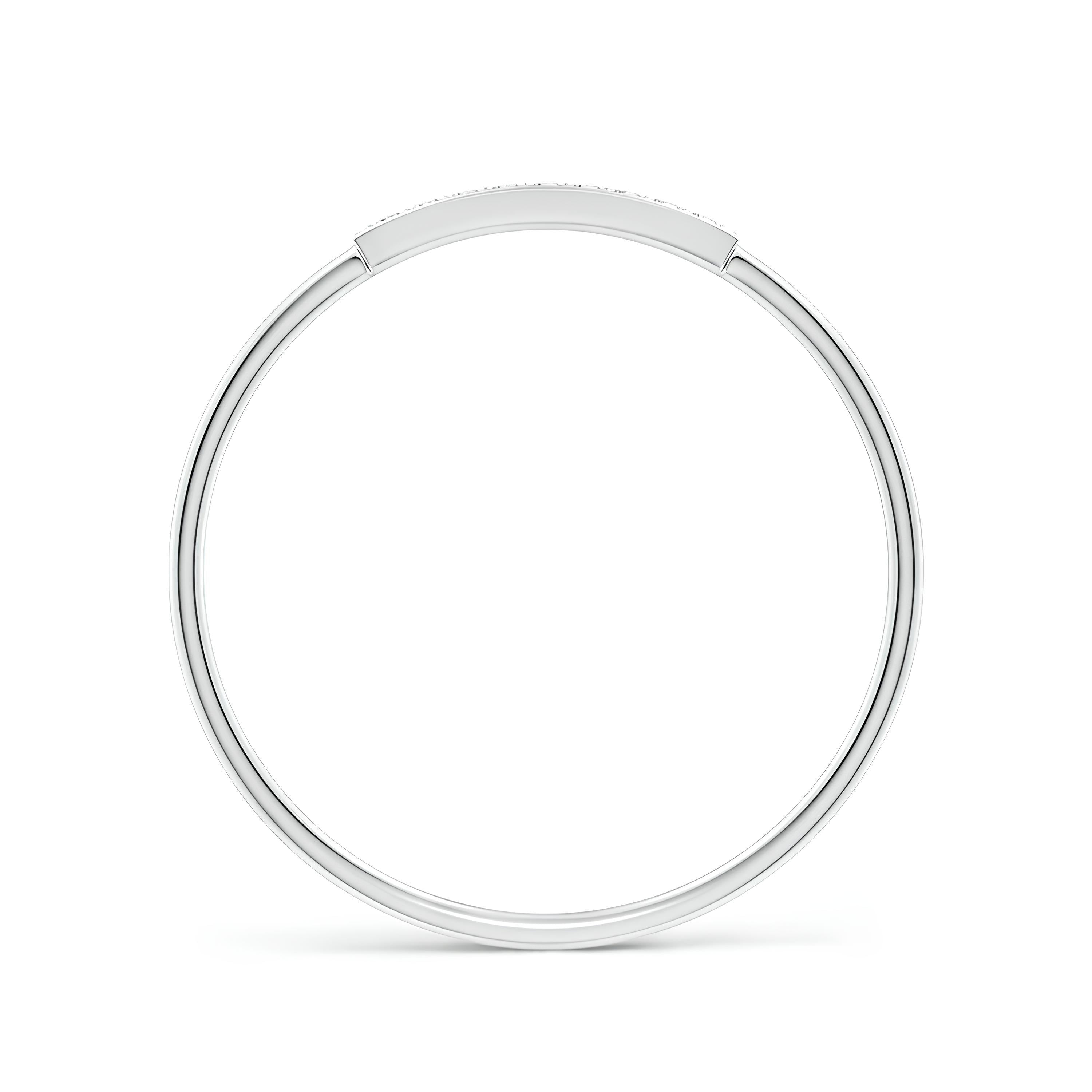 Diamond Bar Ring – EF VS/SI Lab-Created Diamonds in Solid 14K Gold | Women’s Half Eternity Engagement or Wedding Band