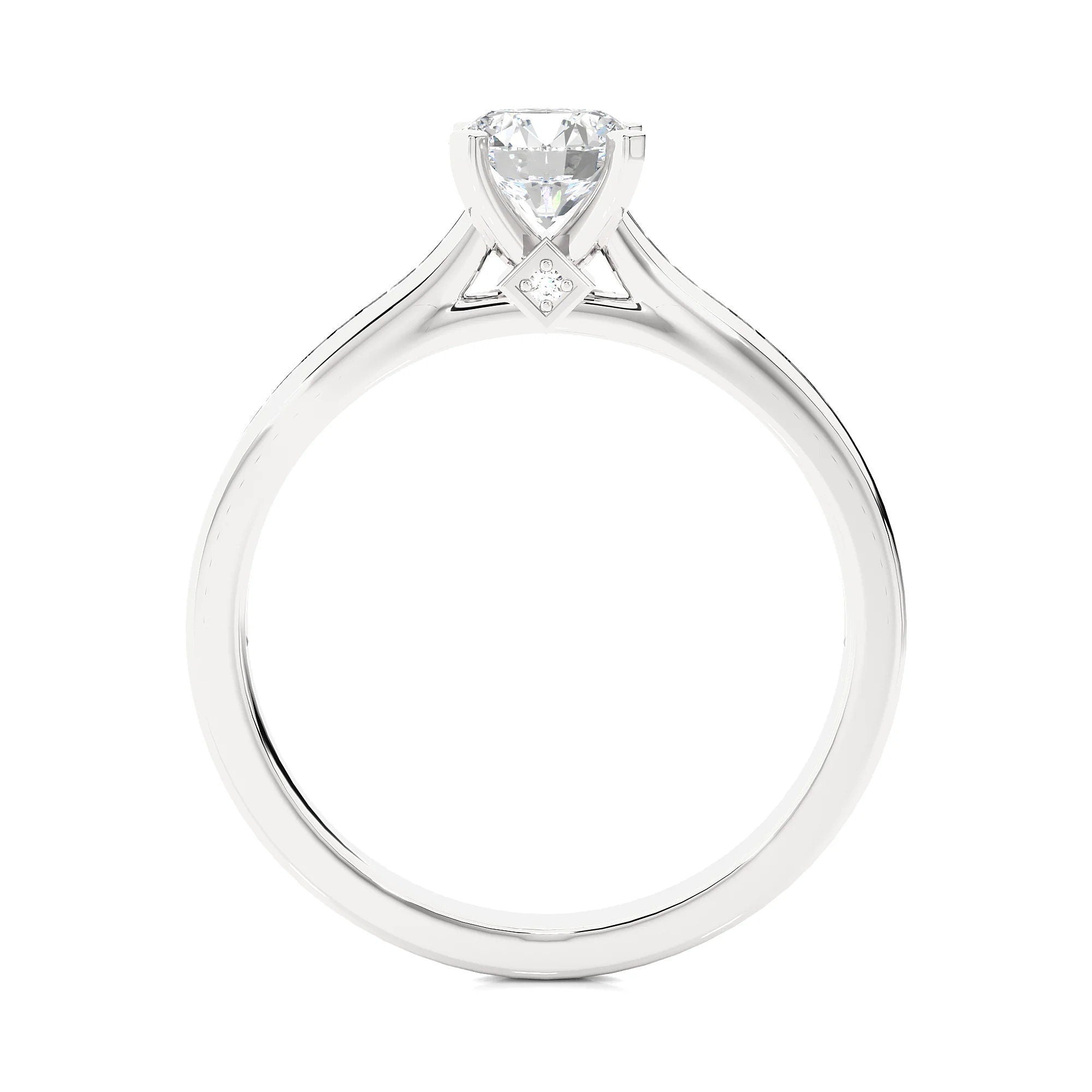 EF VS/SI Lab-Grown Diamonds Wedding Ring / 0.25 - 2.00 Ct IGI Certified Lab Grown Diamond Solitaire Engagement Ring / 14k Real Gold Ring