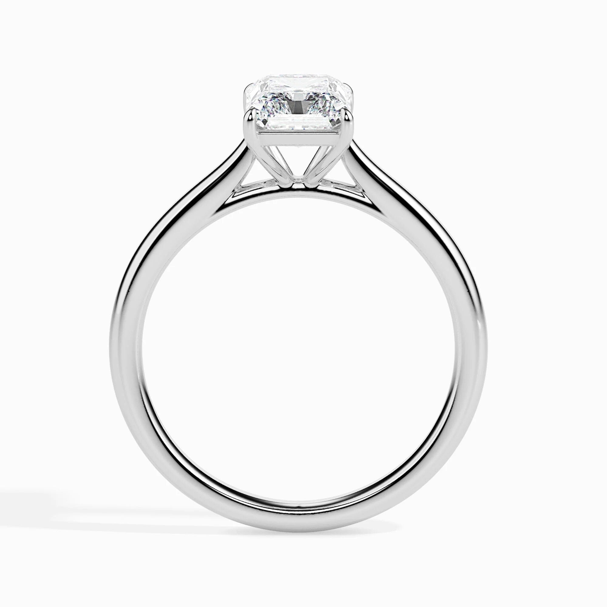 Certified 0.50 Ct EF VS/SI Lab-Grown Radiant-Cut Diamond Solitaire Engagement Ring – Conflict-Free Diamond Set in 14K Solid Gold