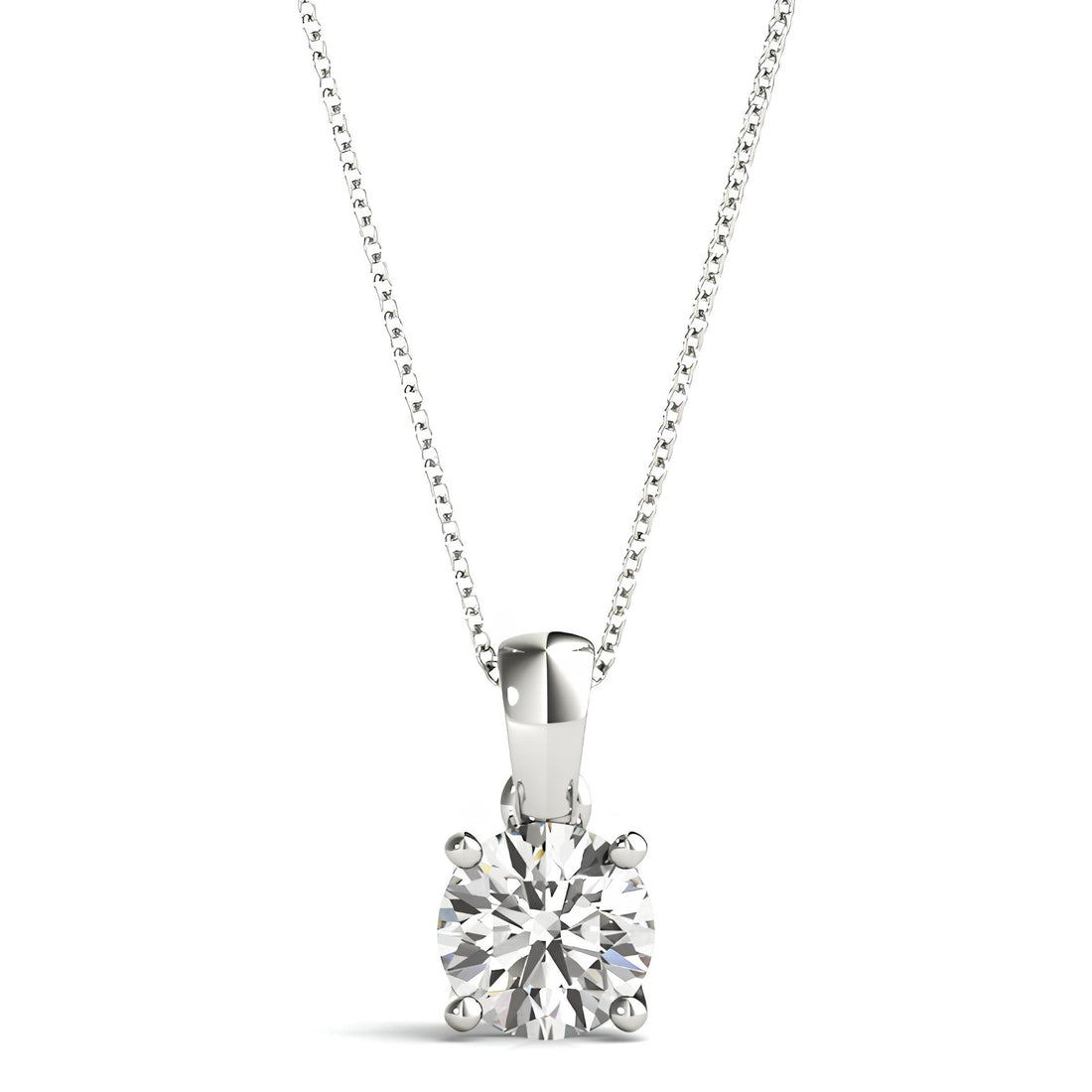 0.50 to 2.00 Ctw Lab Grown Round Certified Diamond Pendant