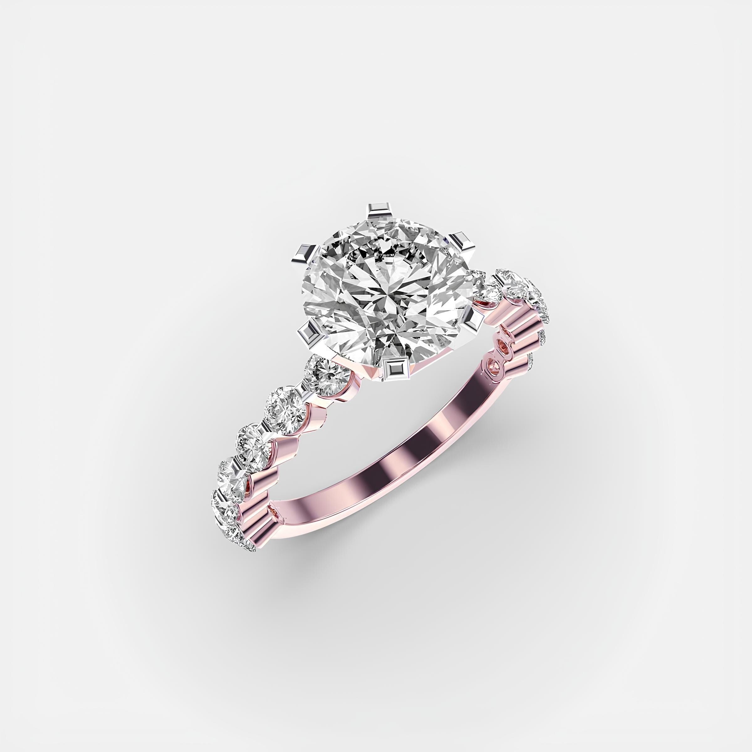 Wedding Ring – 0.25 to 2.00 CT IGI Certified Lab-Grown Diamond Solitaire Engagement Ring | Solid Gold with E-F VS/SI Diamonds