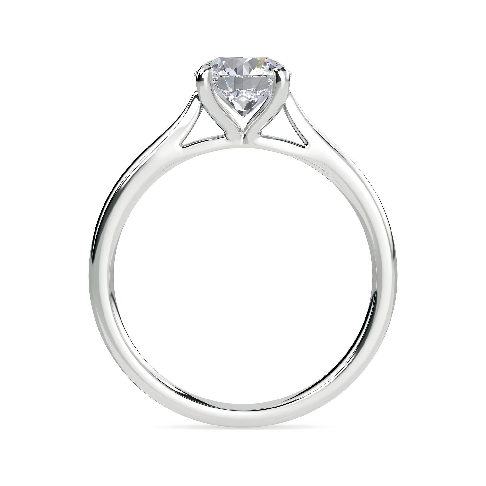 Round Cut Lab-Grown EF VS/SI Diamond Solitaire Engagement Ring – IGI Certified, Conflict-Free Diamond in 14K Solid Gold | Wedding or Valentine’s Gift
