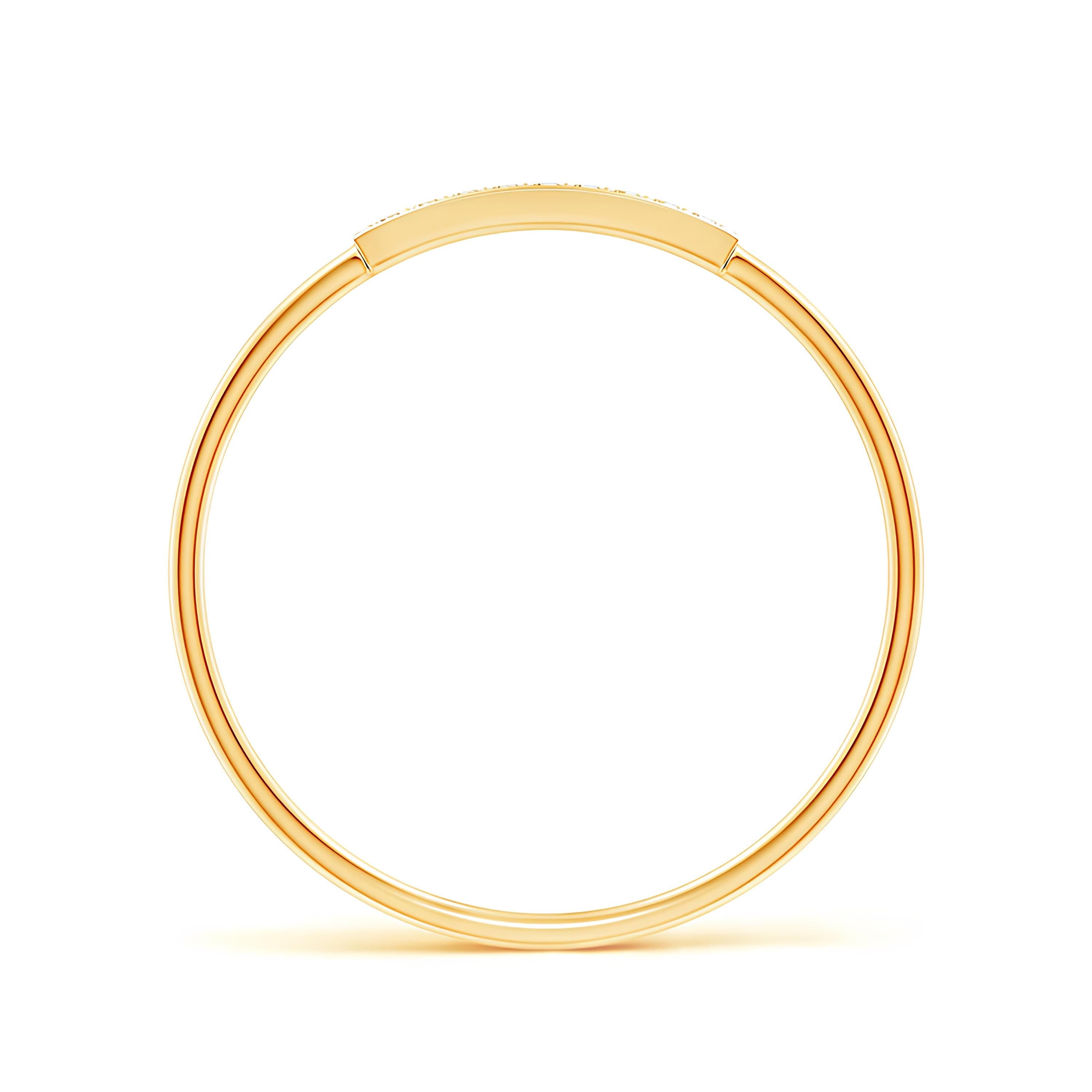 Round Diamond Ring Lab Created Diamond Engagement Band Woman's Half Eternity Wedding Ring in 14K Solid Rose Gold