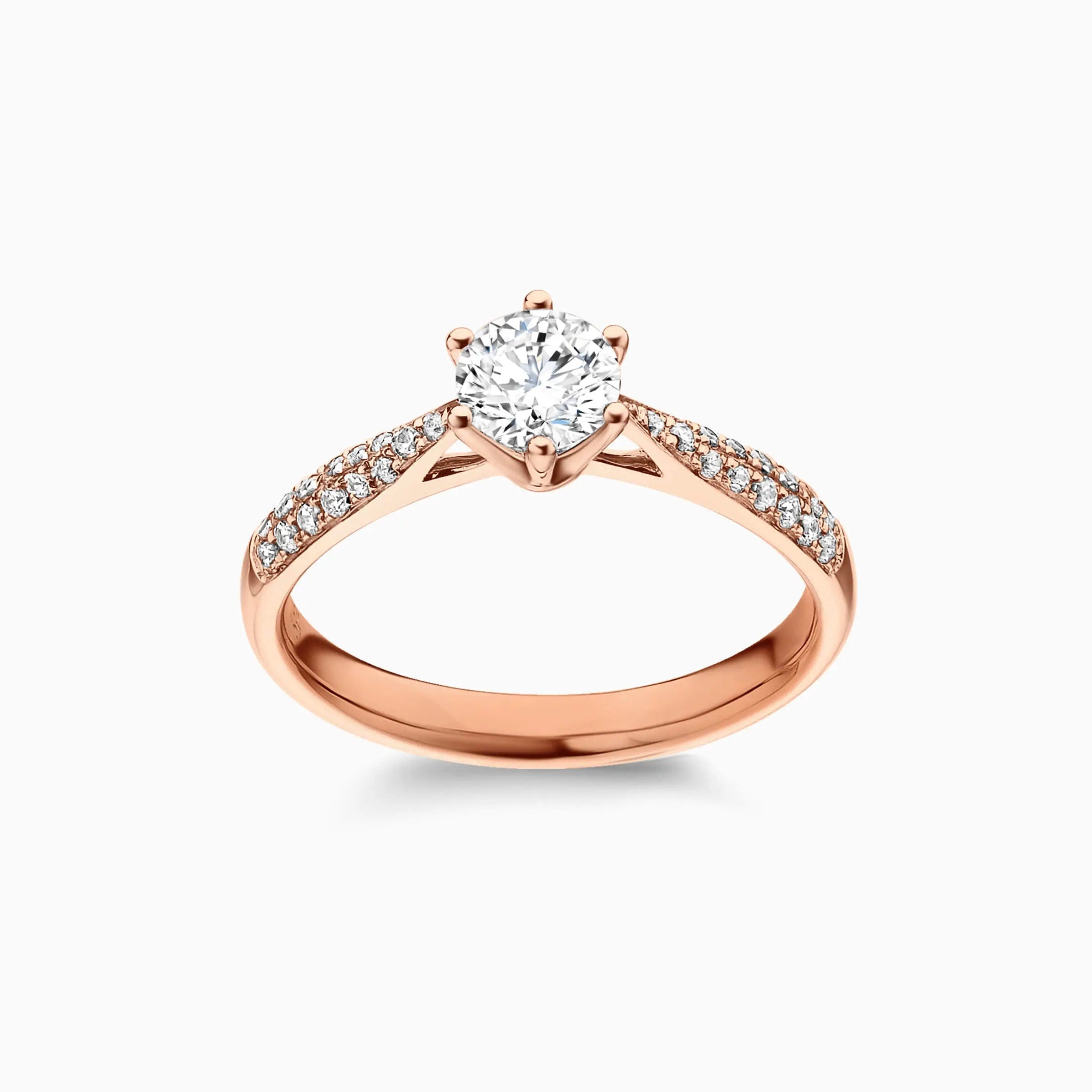 Round Solitaire Engagement Ring – IGI Certified Lab Grown Diamond (0.25 to 2.00 Ct) – Elegant 14K Real Gold Wedding Ring