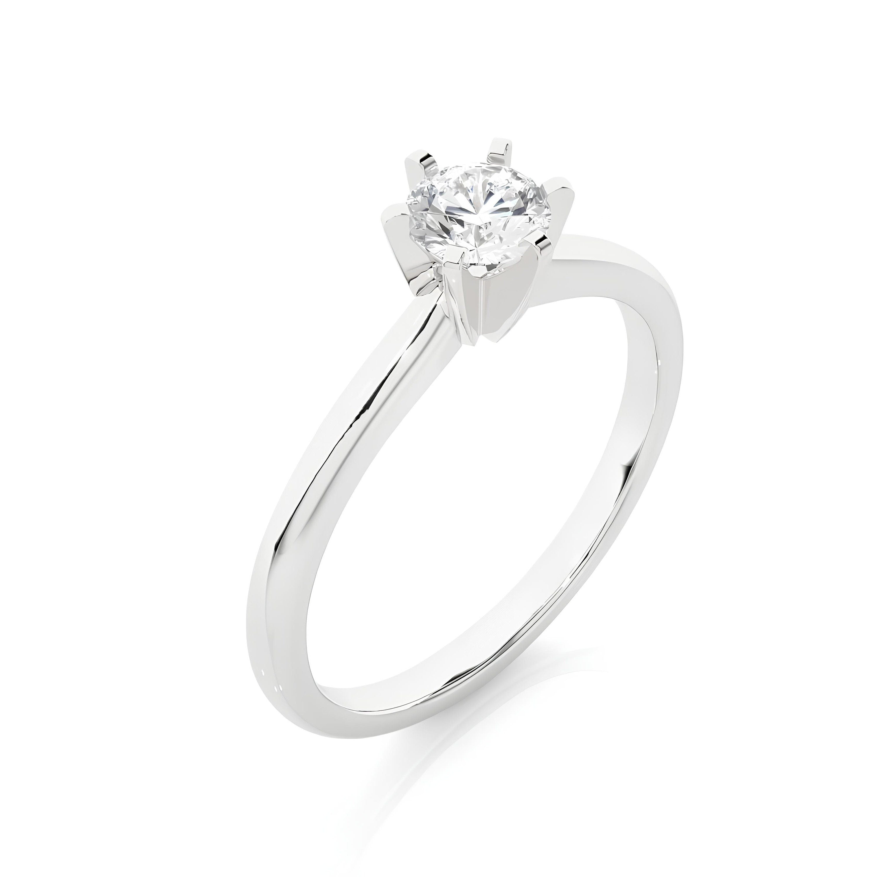 IGI Certified Lab Grown Diamond Solitaire Engagement Ring – 0.25 to 2.00 Ct EF VS/SI Conflict-Free Diamond in 14K Real Gold