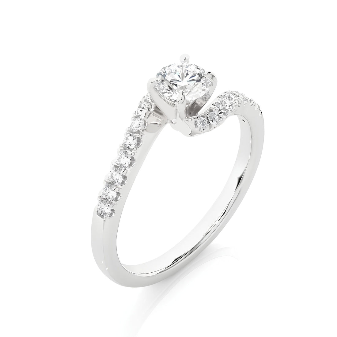 0.50 Ct Vintage-Style Solitaire Engagement Ring / IGI Certified EF VS/SI Lab Grown Diamond / 14K Gold & Platinum Wedding Ring – Perfect Gift for Her