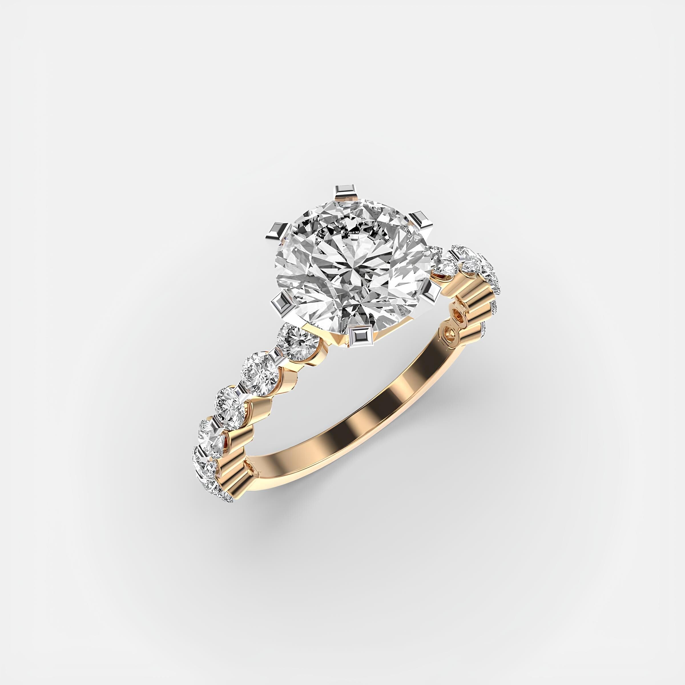 Wedding Ring – 0.25 to 2.00 CT IGI Certified Lab-Grown Diamond Solitaire Engagement Ring | Solid Gold with E-F VS/SI Diamonds