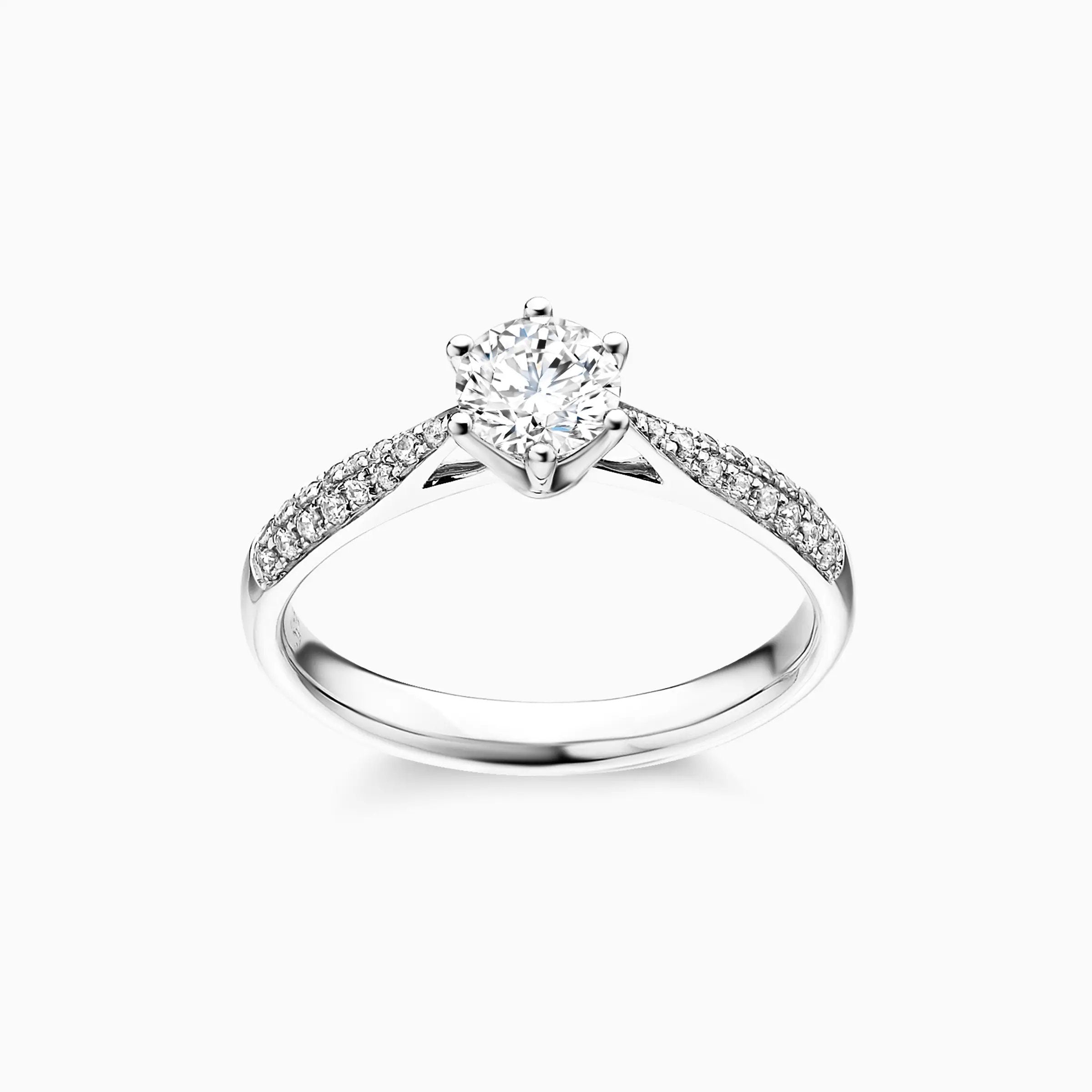 Round Solitaire Engagement Ring – IGI Certified Lab Grown Diamond (0.25 to 2.00 Ct) – Elegant 14K Real Gold Wedding Ring