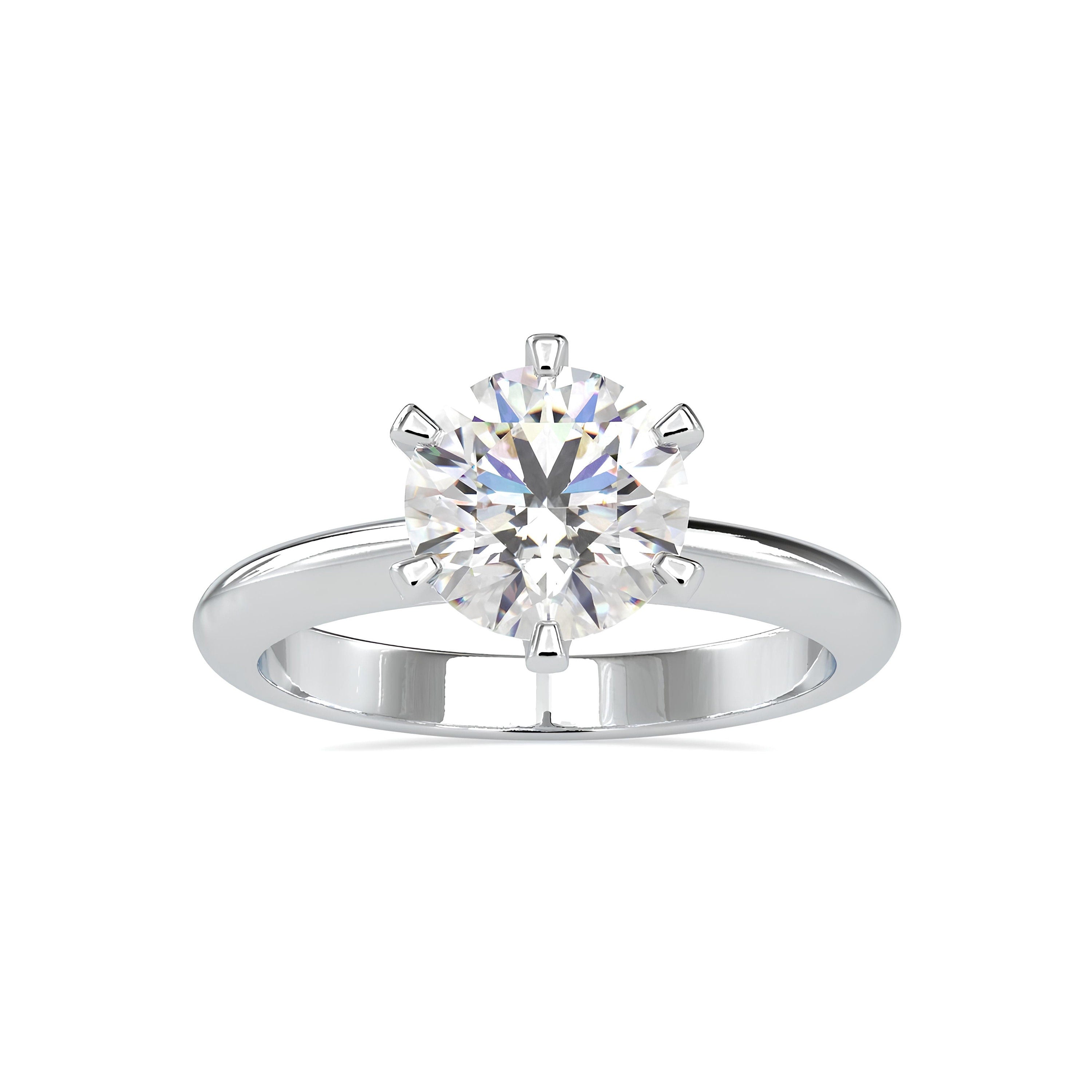 Sparkling Love in Style: IGI Certified EF VS/SI Lab-Grown Diamond Solitaire Engagement Ring in 14K Gold