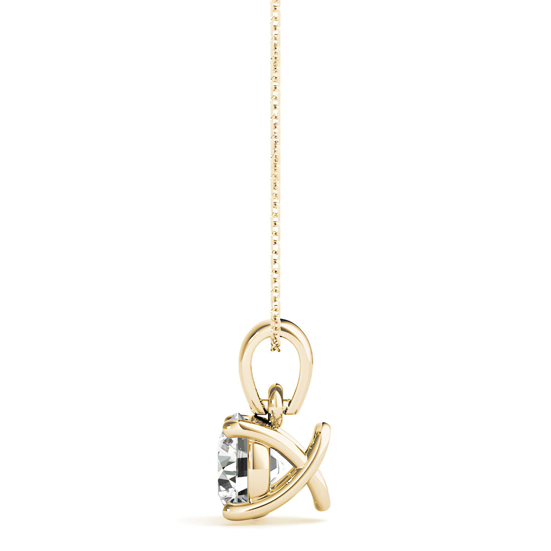 0.50 to 2.00 Ctw Lab Grown Round Certified Diamond Pendant