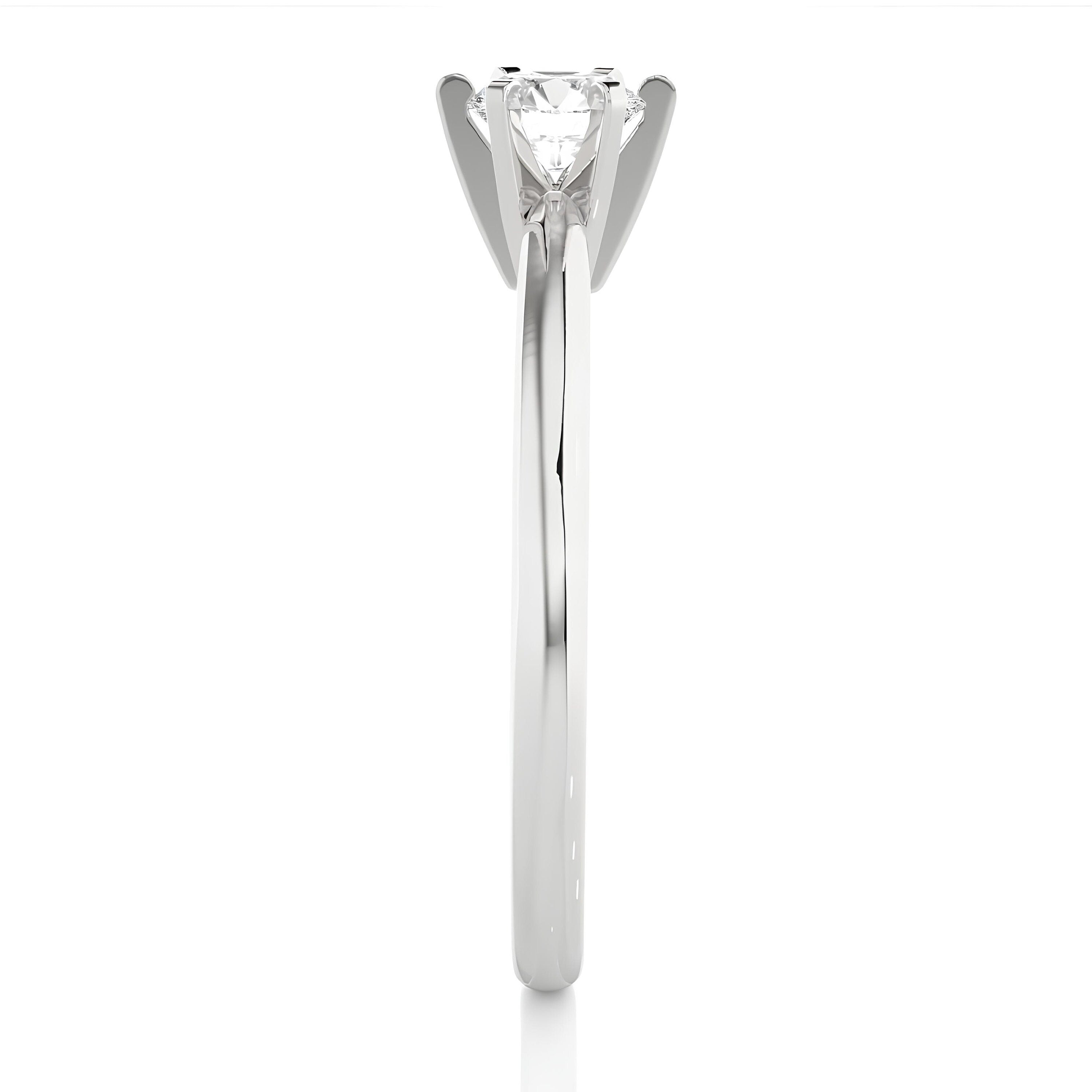 IGI Certified Lab Grown Diamond Solitaire Engagement Ring – 0.25 to 2.00 Ct EF VS/SI Conflict-Free Diamond in 14K Real Gold