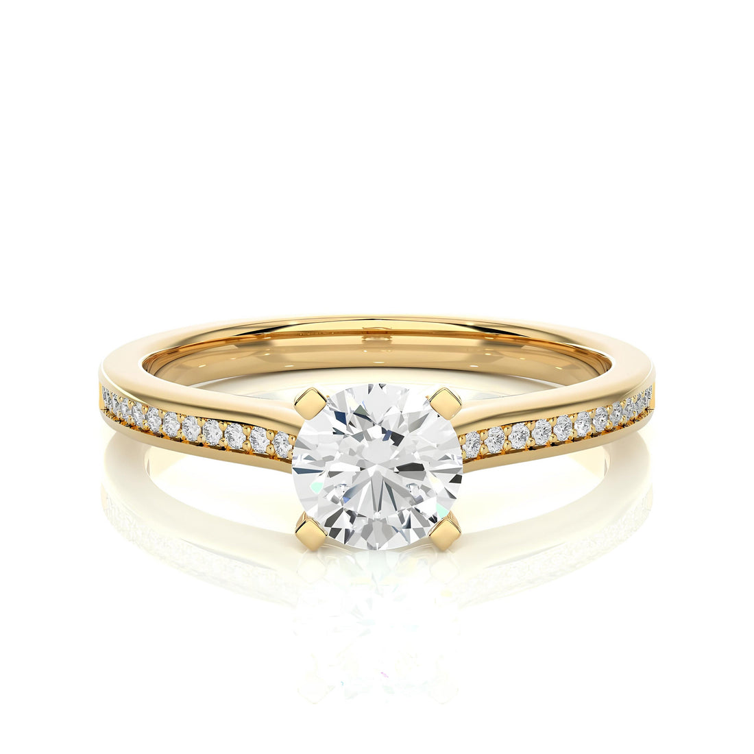 1.00 Ct IGI Certified EF VS/SI Lab-Grown Diamond Solitaire Engagement Ring – Set in 14K Gold or Platinum – Elegant Wedding & Anniversary Gift