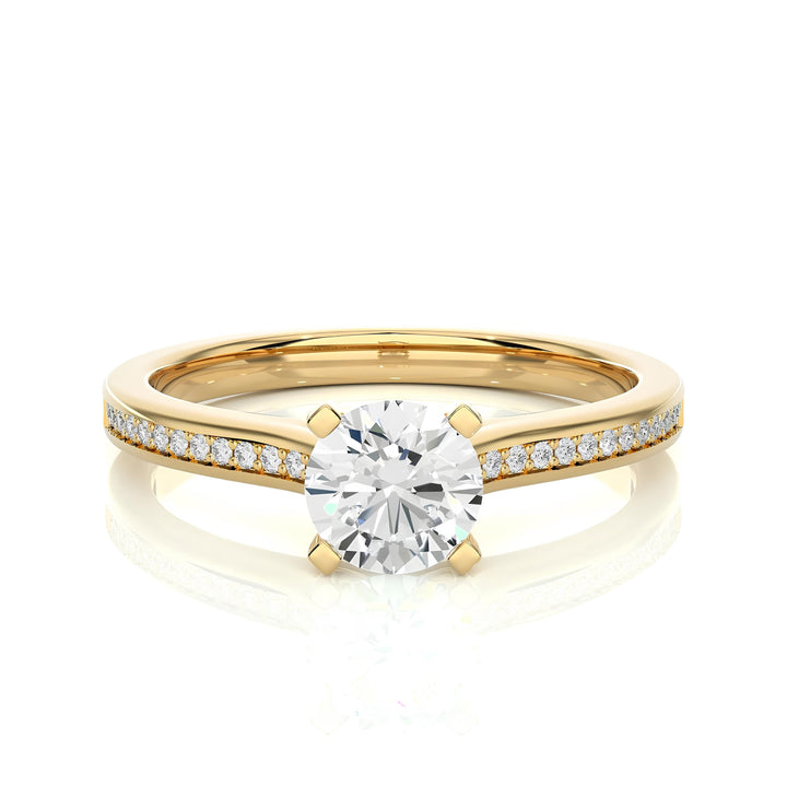 1.00 Ct IGI Certified EF VS/SI Lab-Grown Diamond Solitaire Engagement Ring – Set in 14K Gold or Platinum – Elegant Wedding & Anniversary Gift