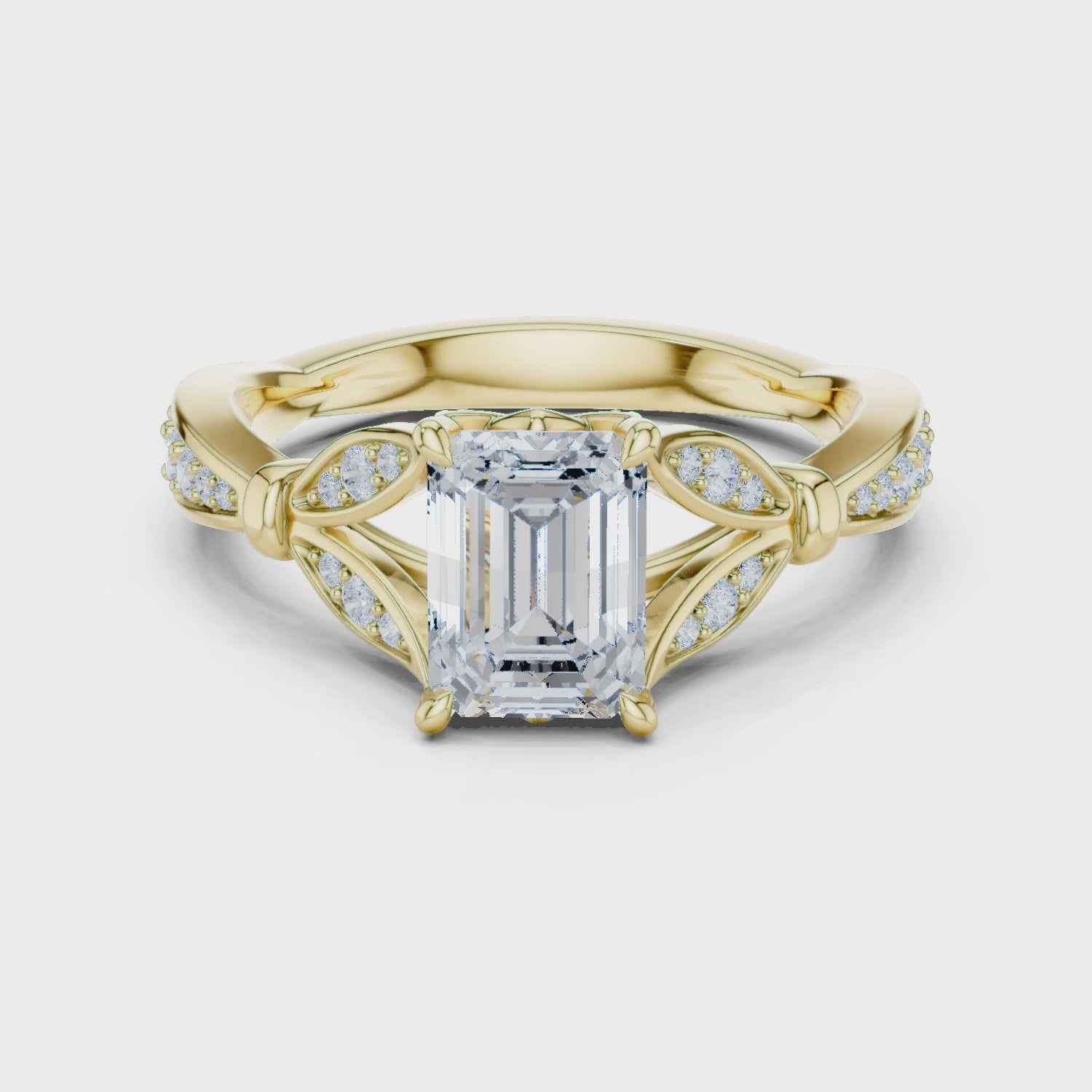 Bridal Set Ring – EF VS/SI Lab-Created Diamond in 14K Rose Gold | Women's Engagement or Wedding