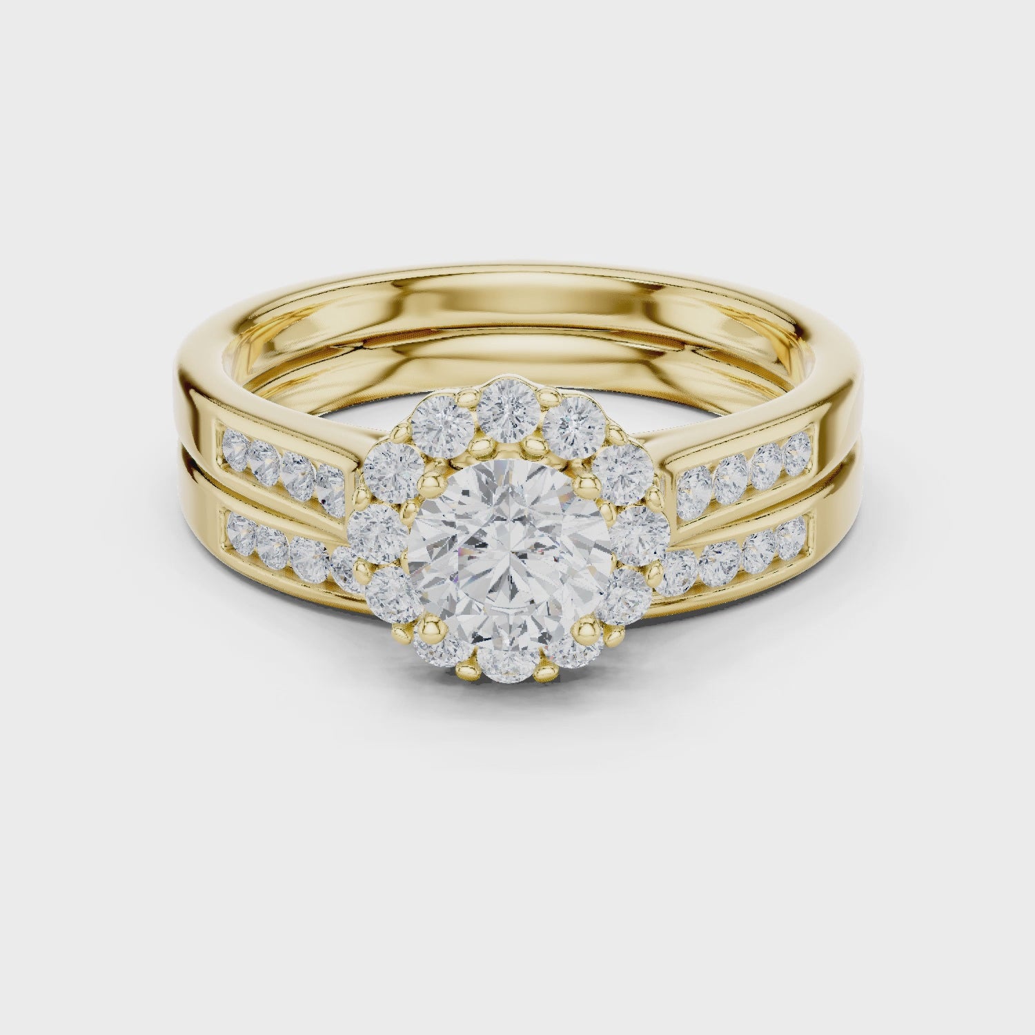 Lab Diamond Wedding Band, Round Brilliant EF/VS Matching Band with Engagement Ring, Stacking Band Gift 14K Gold