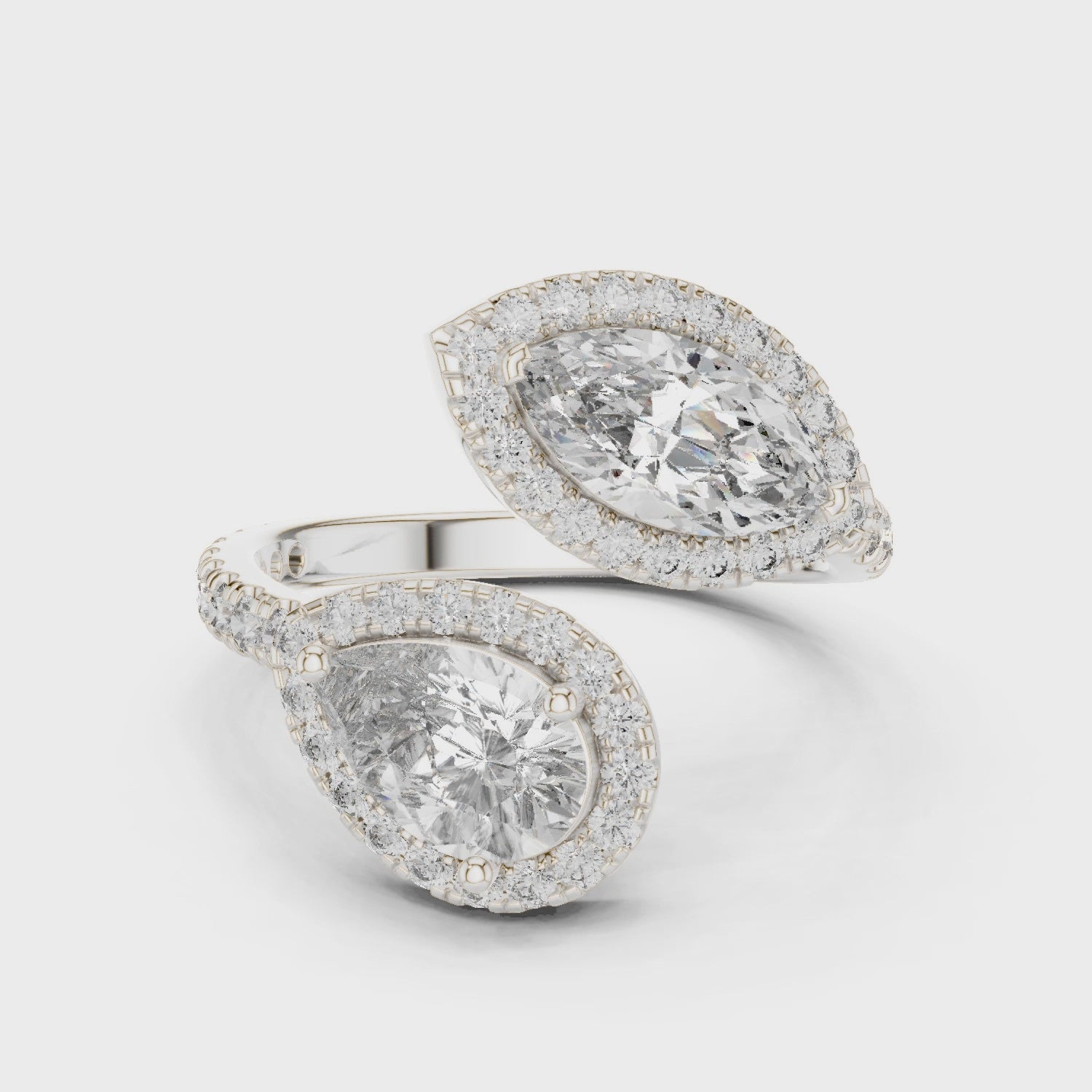 2.63CTW EF VS/SI Lab-Grown Diamond Ring Engagement or Wedding Ring for Women in 14K Gold, Perfect Anniversary Gift