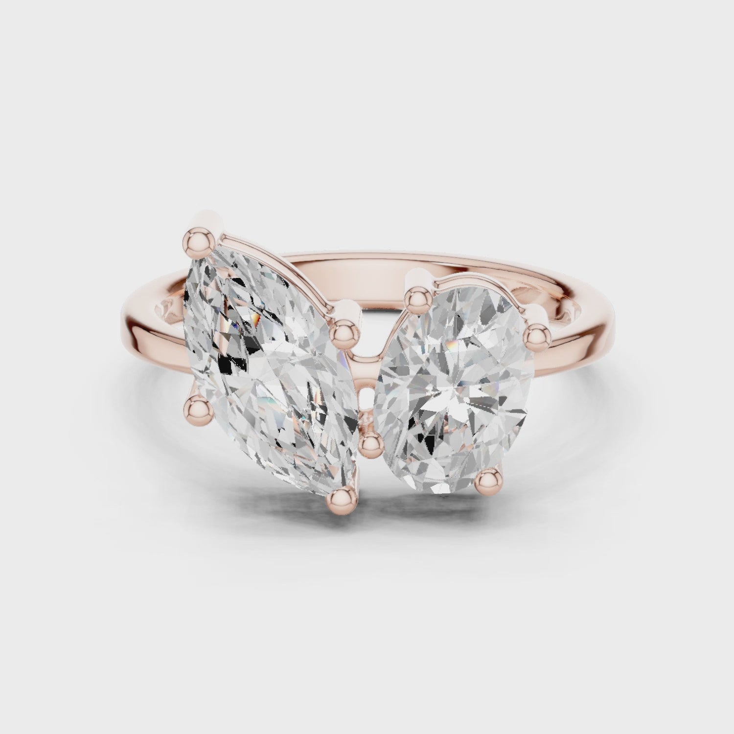 2.03CTW EF VS/SI Lab-Grown Diamond Ring Engagement or Wedding Ring for Women in 14K Gold, Perfect Anniversary Gift