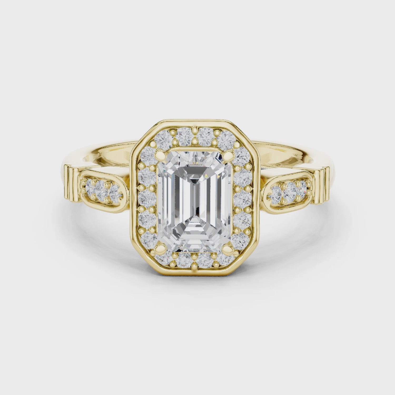 1.28 Carat Certified Lab-Grown Diamond Engagement Ring For Women's – Solitaire Ring – Prong Set 14K Gold Wedding Ring