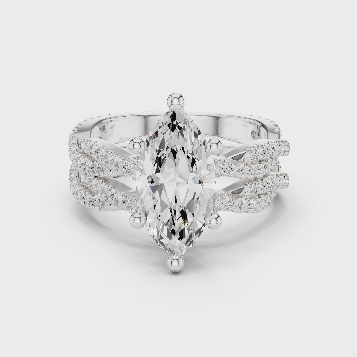 3.23 CT Bridal Set Ring – EF VS/SI Lab-Created Diamond in 14K Yellow Gold | Women's Engagement or Wedding