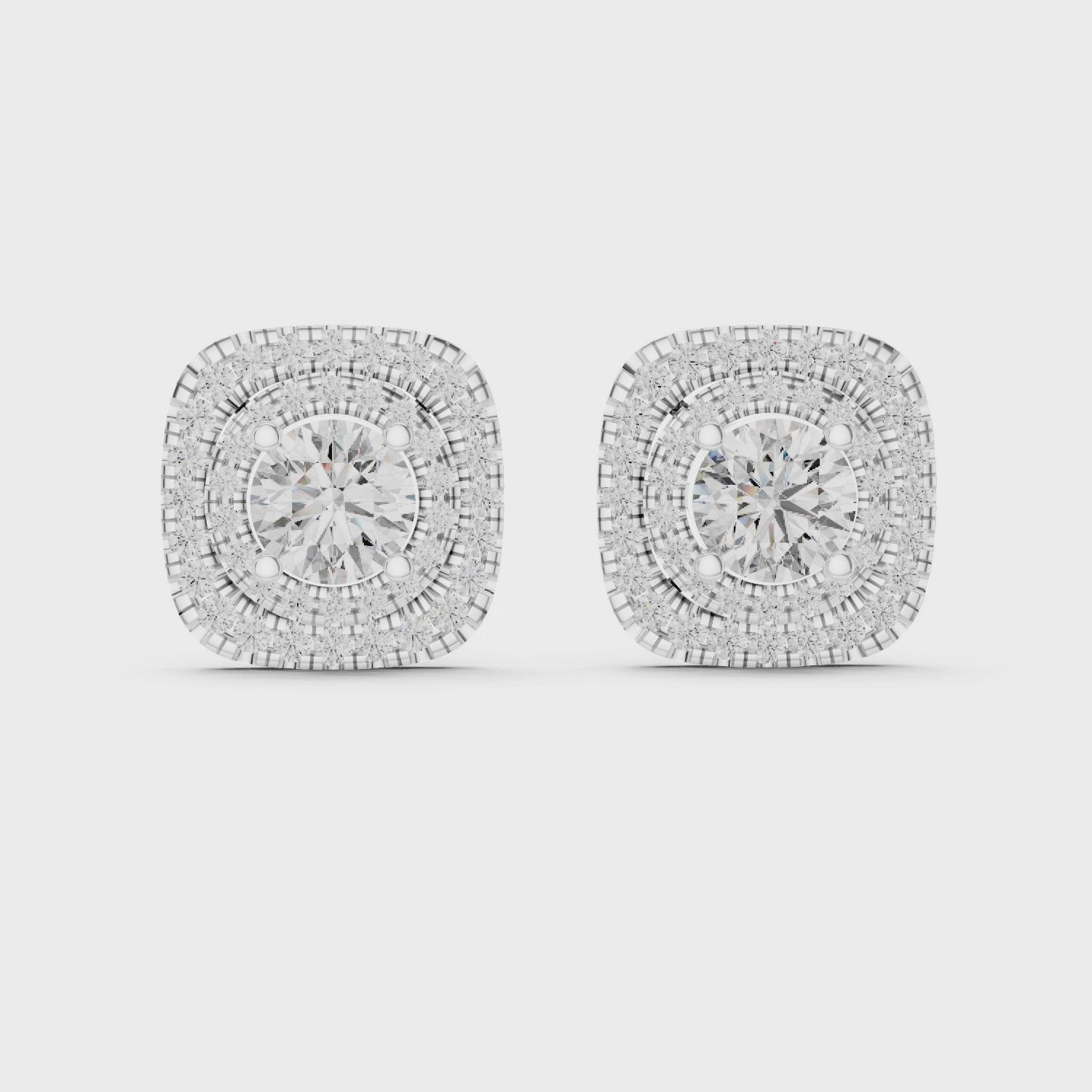 Round Cut Lab-Grown Diamond Stud Earrings 14K Gold Wedding Earrings for Women Birthday & Anniversary Gift