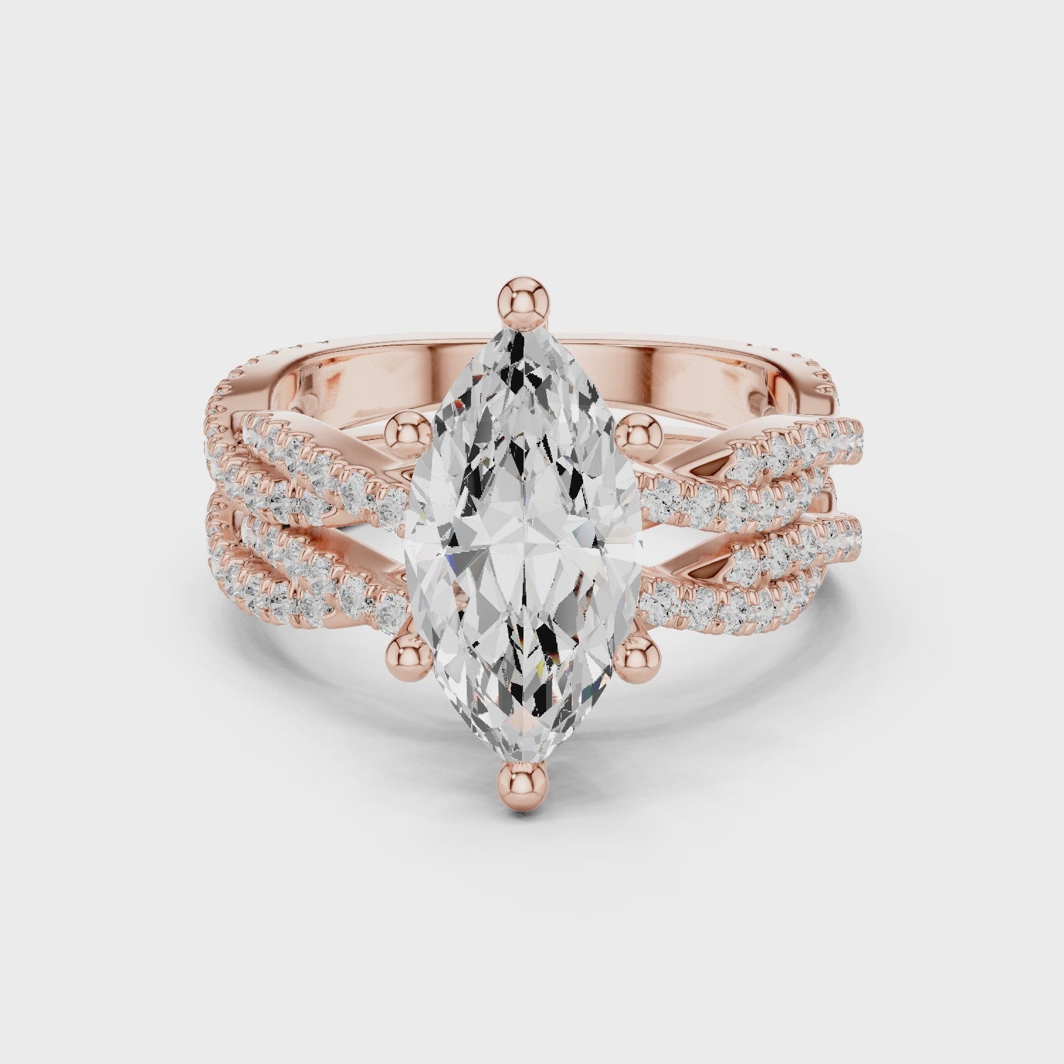 3.23 CT Bridal Set Ring – EF VS/SI Lab-Created Diamond in 14K Yellow Gold | Women's Engagement or Wedding