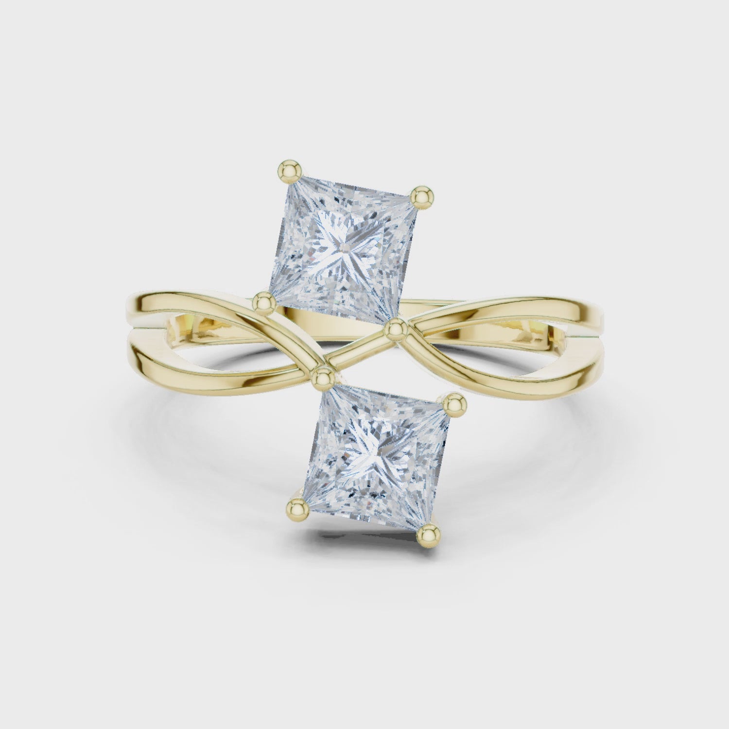 EF VS/SI Lab-Grown Diamond Ring Engagement or Wedding Ring for Women in 14K Gold, Perfect Anniversary Gift
