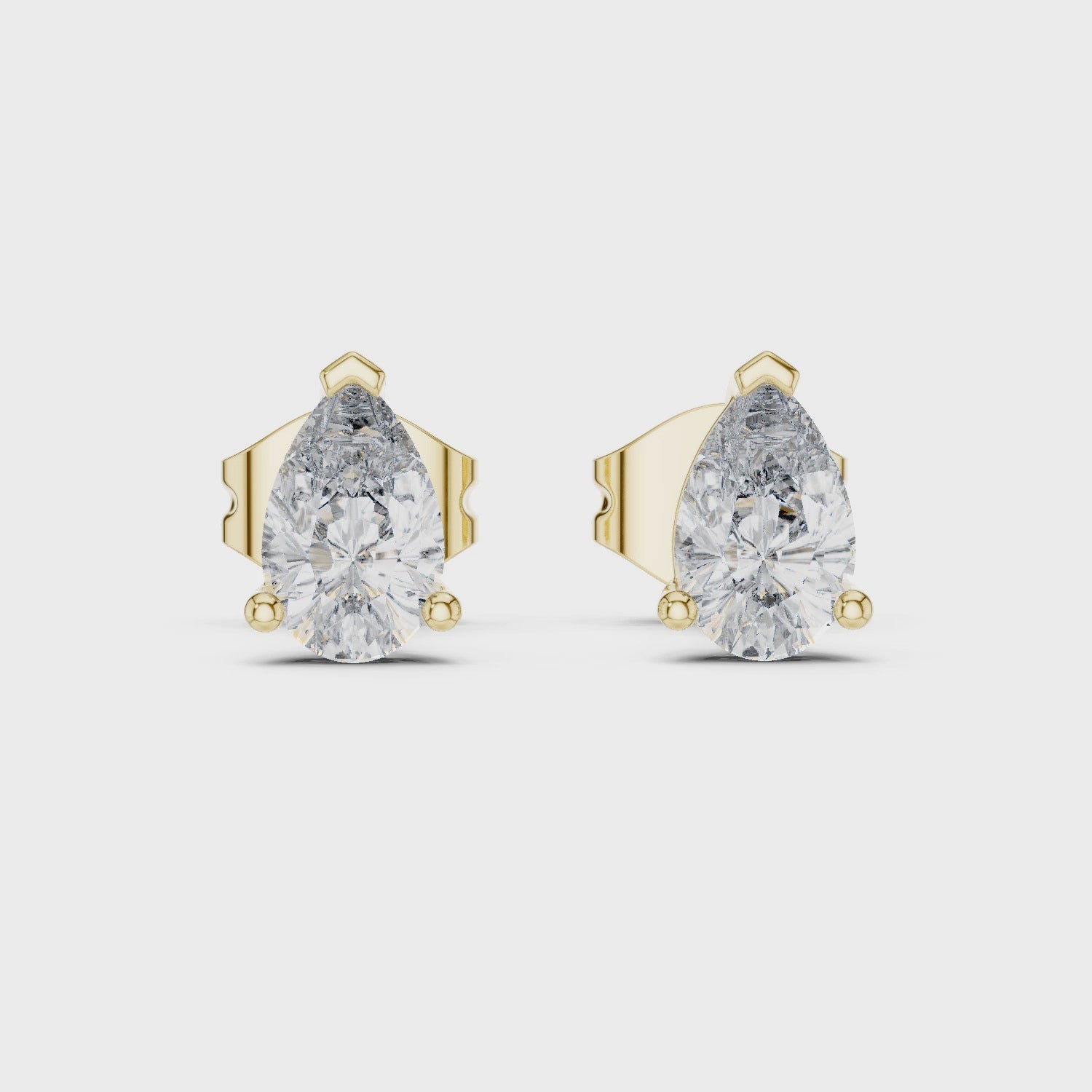 1.00CT Lab-Grown Diamond Stud Earrings 14K Gold Wedding Earrings for Women Birthday & Anniversary Gift