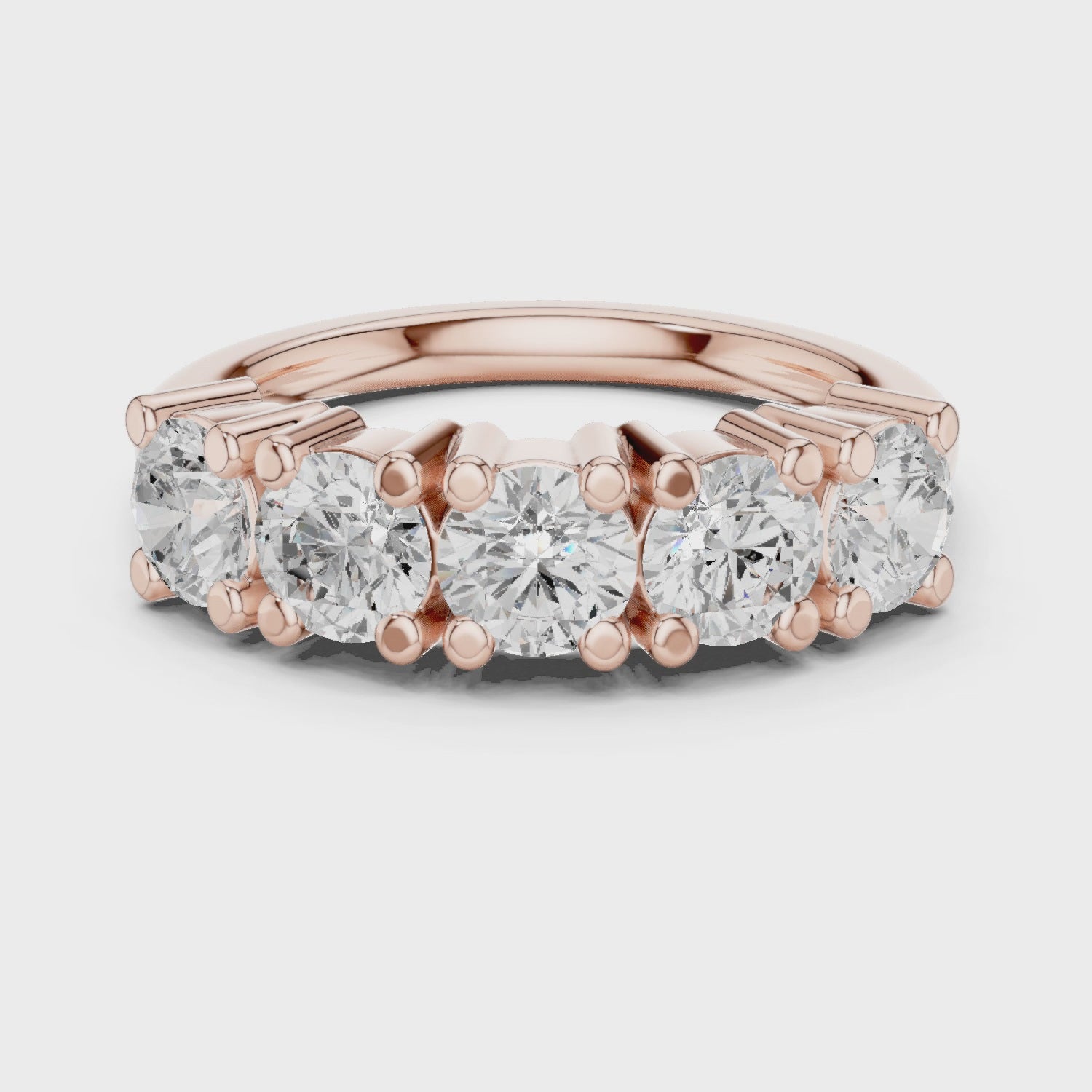 Lab Diamond Wedding Band, Round Brilliant EF/VS Matching Band with Engagement Ring, Stacking Band Gift 14K Gold