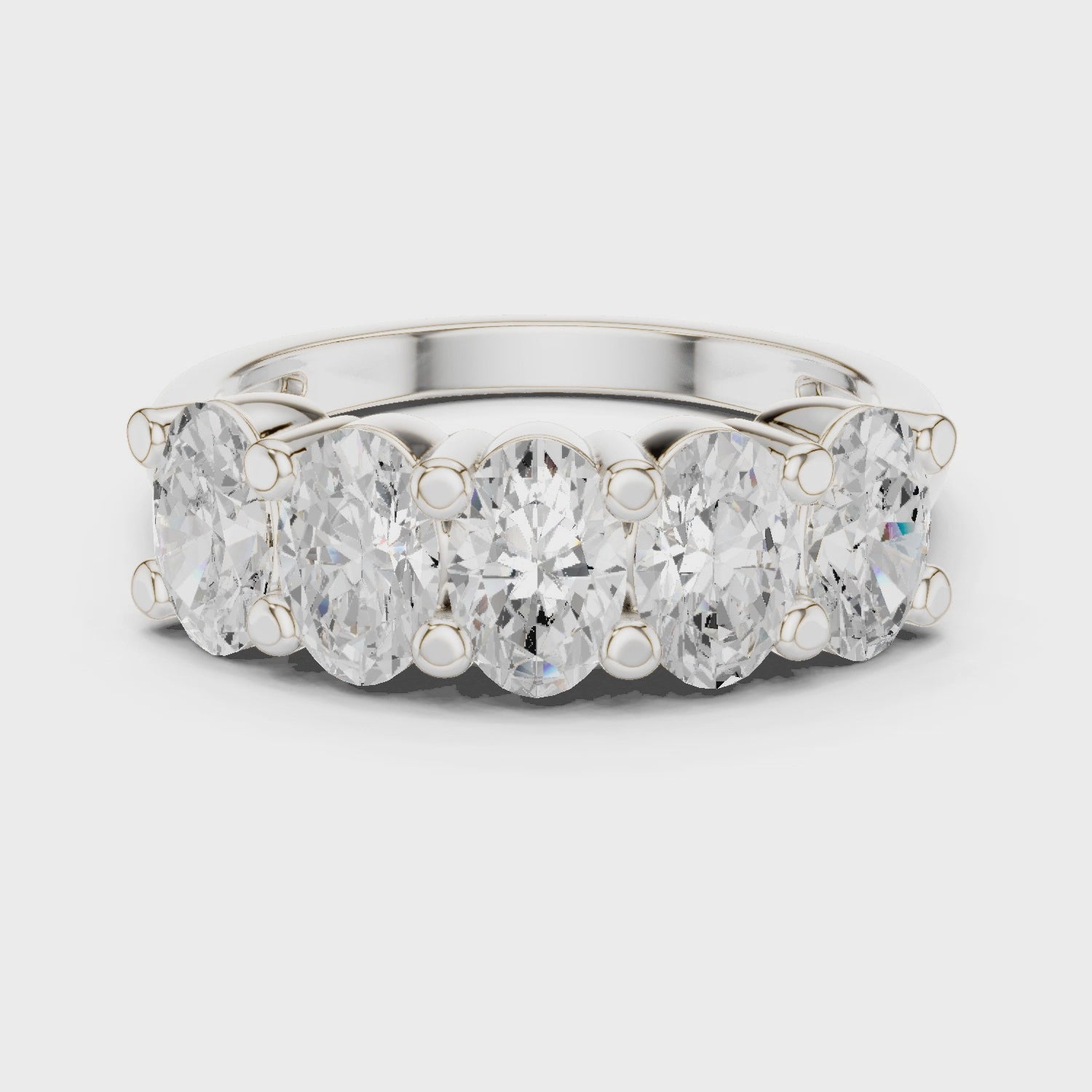 Lab Diamond Wedding Band, oval Brilliant EF/VS Matching Band with Engagement Ring, Stacking Band Gift 14K Gold