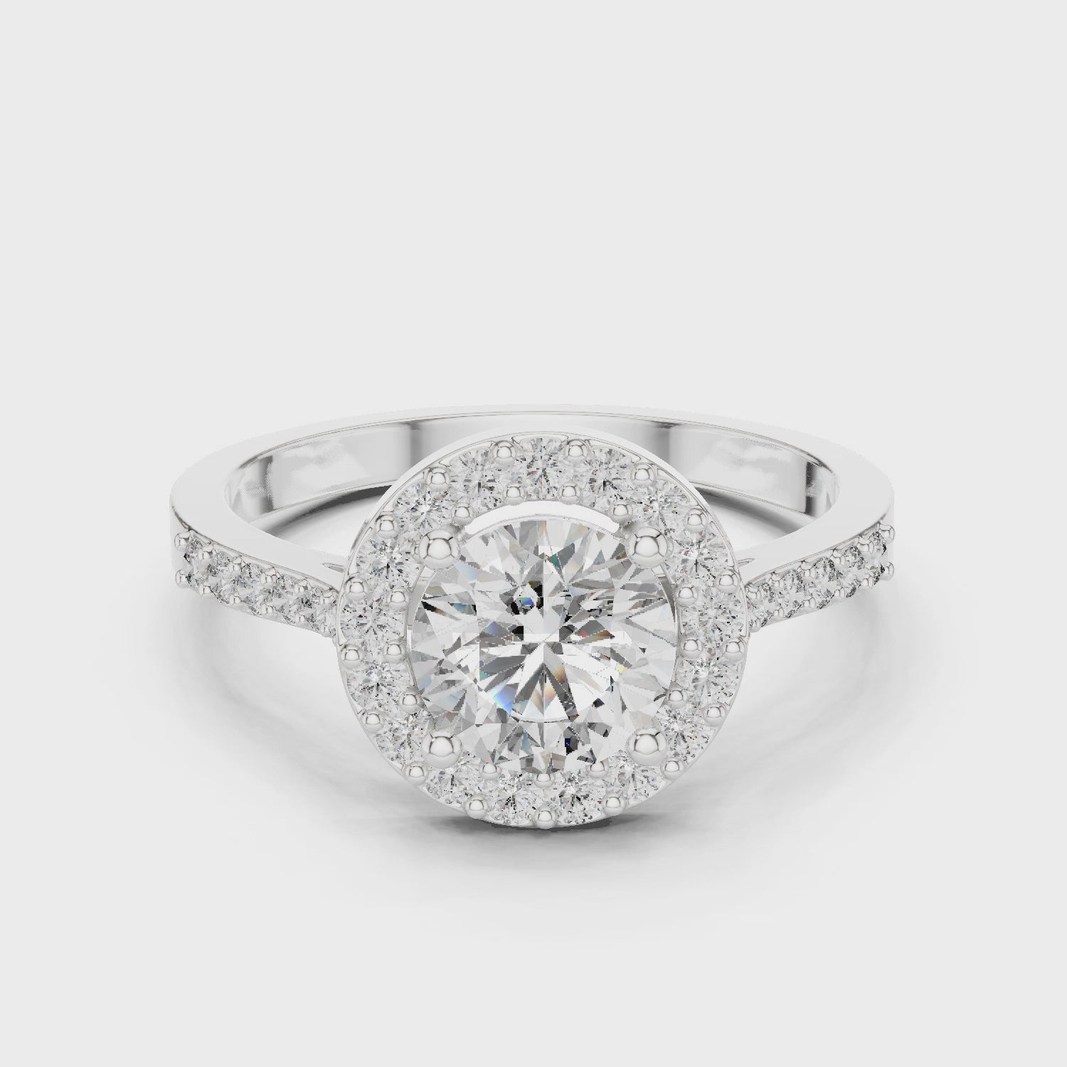 1.35 Carat Certified Lab-Grown Diamond Engagement Ring For Women's – Solitaire Ring – Prong Set 14K Gold Wedding Ring