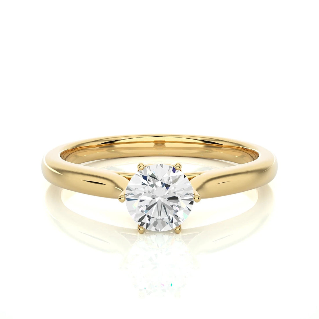 Nordic Gold 1.00 CT Certified EF Lab Grown Diamond Engagement Ring (Demi-Fine)